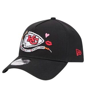 NWOT Black Kansas City Chiefs Friendship Bracelet Hat